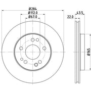 Mintex Front Brake Discs & Pads fits Mercedes-Benz Sl 1980-1989