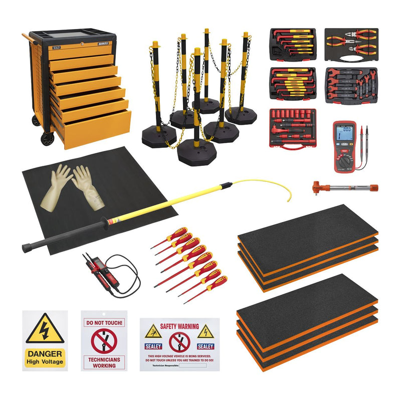 Sealey EV/Hybrid Master Tool Kit 19pc HVCOM1 Sealey - Dynamic Drive