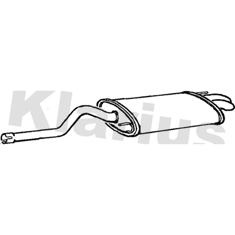 Klarius Box With Tail Pipe Rear fits Seat Inca 1995-2003 1.9