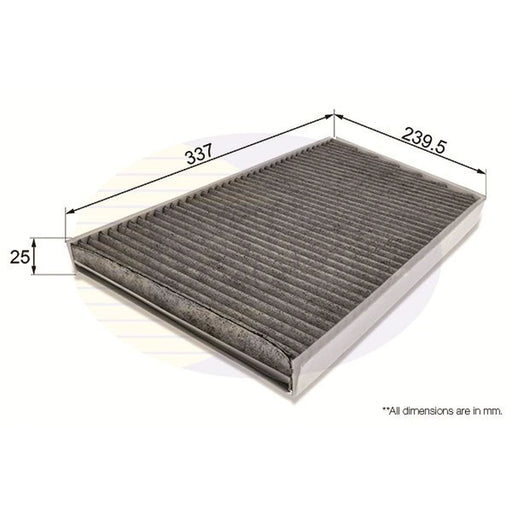 Comline Cabin Air Filter (Pollen Filter) fits Mercedes-Benz C-Class 2000-2008