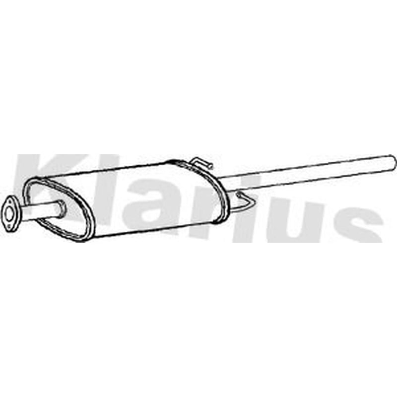 Klarius Box With Centre Pipe Centre fits Ford Transit 2006-2014 2.2 2.4