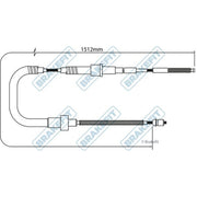 Apec Handbrake Cable Right Rear BBC3397