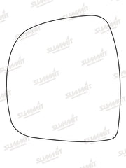 Summit Heated Base Plate With Commercial Mirror Glass fits Mercedes Vito Van 03 to 09 LHS Summit - Bars 4 Cars