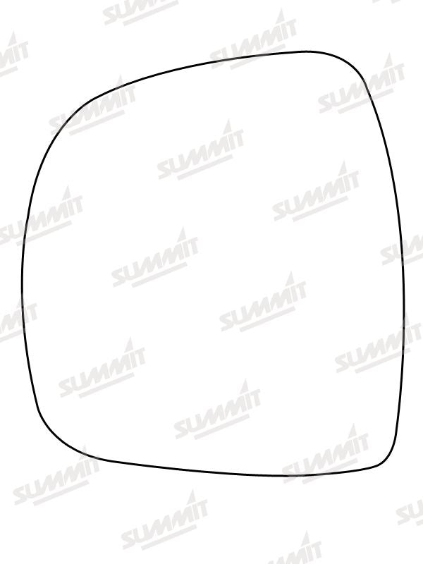 Summit Heated Base Plate With Commercial Mirror Glass fits Mercedes Vito Van 03 to 09 LHS Summit - Bars 4 Cars