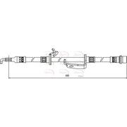 Apec Brake Hydraulic Hose Line Front Left fits Toyota Harrier 2003-2013 2.4