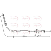 Apec Handbrake Cable Right Rear CAB1297
