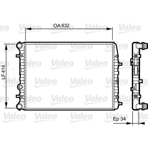 Valeo Engine Radiator 732864