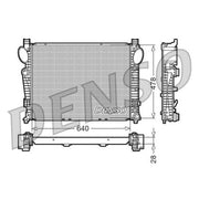 Denso Engine Radiator DRM17093