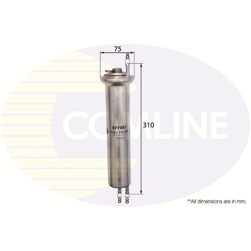 Comline Fuel Filter Element fits Alpina B10 1996-2004 3.2 3.3 4.6 4.8