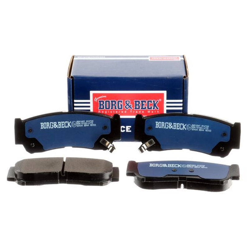 Borg & Beck Rear Brake Vented Discs & Pads fits Hyundai Starex Bus 2002-2004 2.5