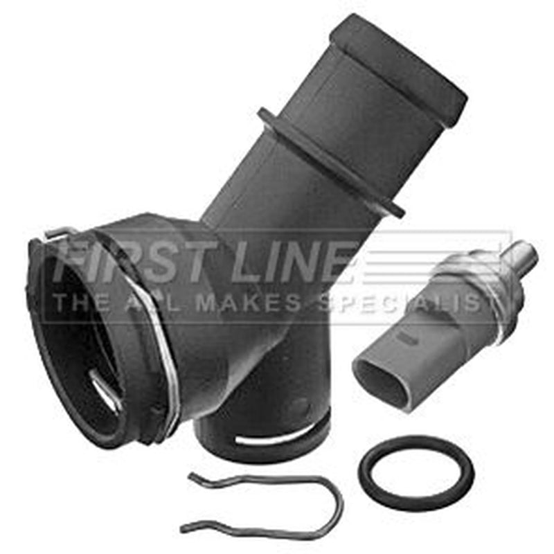 First Line Coolant Flange Housing Connector fits Audi A3 2003-2013 1.6 2.0 3.2