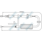 Apec Handbrake Cable Right Rear BBC3266