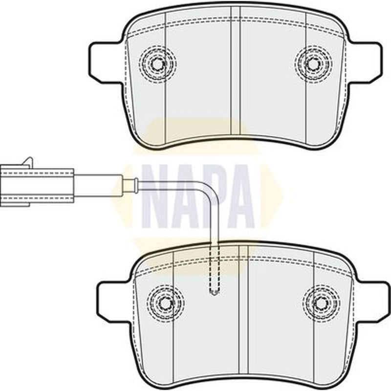 NAPA Rear Brake Pad Set fits Alfa Romeo Giulietta 2010-2020 1.4 1.6 2.0