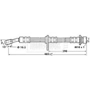 Borg & Beck Brake Hydraulic Hose Line Rear Right BBH7019
