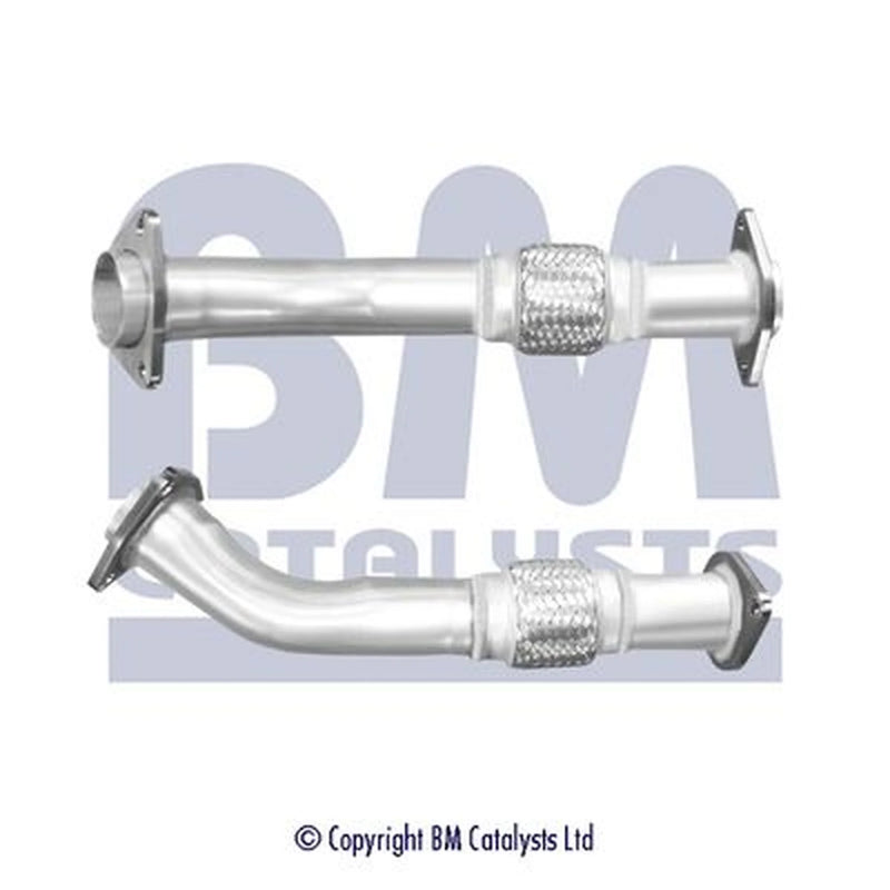 BM Catalysts Exhaust Pipe OD fits Nissan Navara NP300 2009 on 2.5