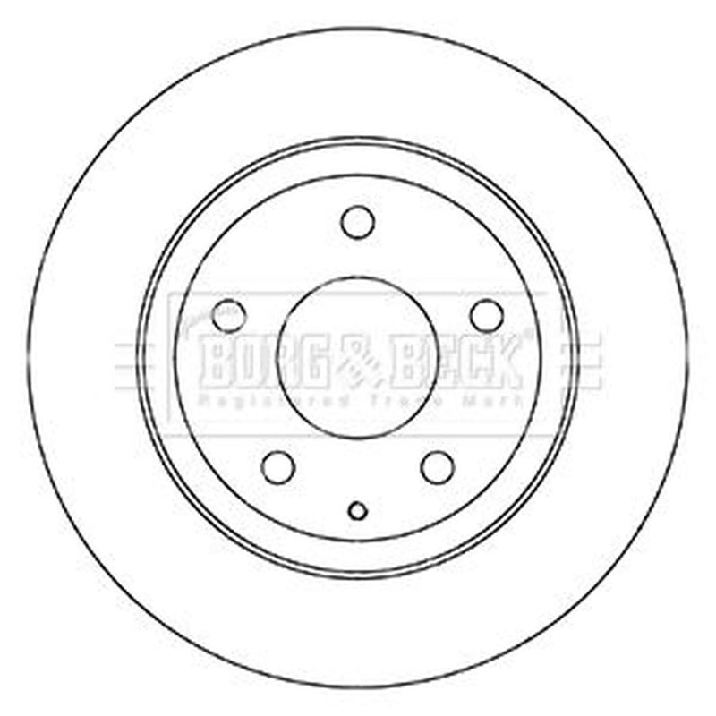 Borg & Beck Front & Rear Brake Discs & Pads fits Mazda 6 2018-2020 2.2