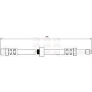 Apec Brake Hydraulic Hose Line Front fits Volvo XC70 I Cross Country 2002-2007