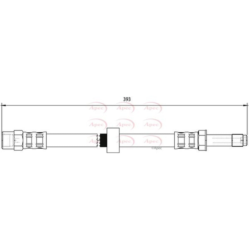 Apec Brake Hydraulic Hose Line Front fits Volvo XC70 I Cross Country 2002-2007