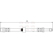 Apec Brake Hydraulic Hose Line Front HOS3878