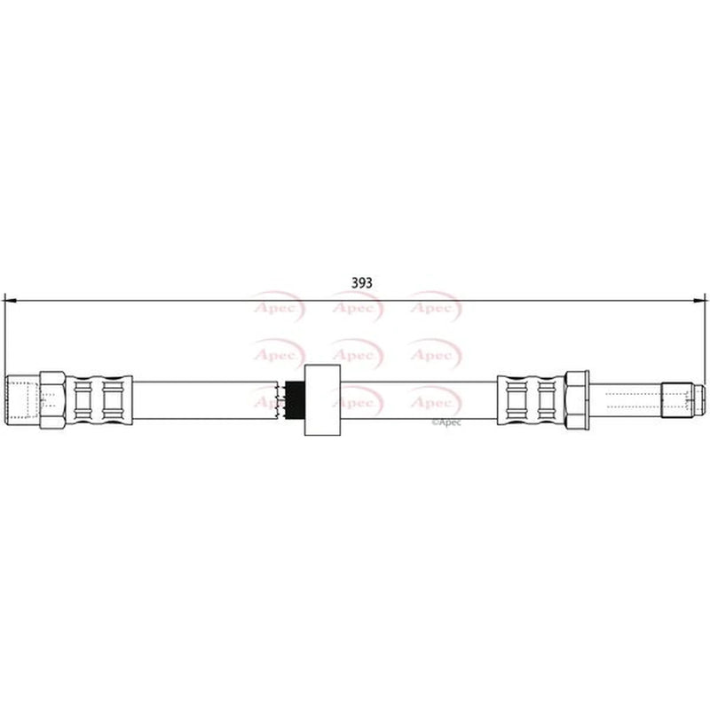 Apec Brake Hydraulic Hose Line Front HOS3878