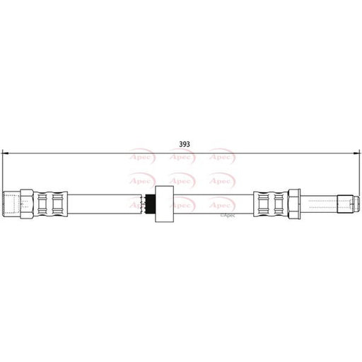 Apec Brake Hydraulic Hose Line Front fits Volvo XC70 I Cross Country 2002-2007