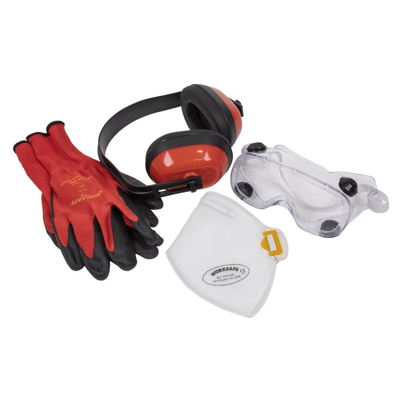 Sealey Flexi Grip Gloves FFP2 Mask Goggles & Ear Defenders SEP4 Sealey - Dynamic Drive