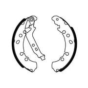 Mintex Brake Shoe Set Axle Kit fits Daihatsu Charade VIII 2011 on 1.33