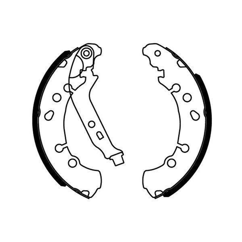 Mintex Brake Shoe Set Axle Kit fits Daihatsu Charade VIII 2011 on 1.33