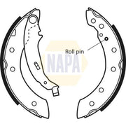 NAPA Brake Shoe Set Axle Kit fits Citroën Saxo 1996-2004 1.1 1.4 1.5 1.6