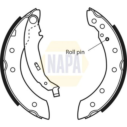 NAPA Brake Shoe Set Axle Kit NBS1021