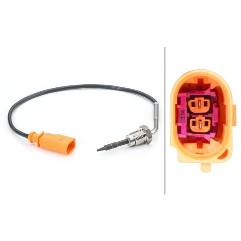 Hella Exhaust Gas Temperature Sensor after EGR cooler fits Audi A4 Allroad B8