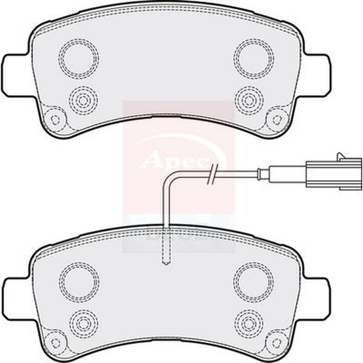 Apec Rear Brake Pad Set fits Citroën Relay III 2015-2019 2.0