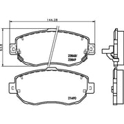 DON Front Brake Pad Set fits Lexus Gs 1993-2004