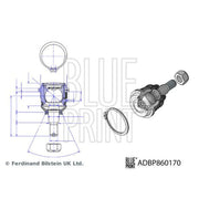 Blue Print Ball Joint Front Right ADBP860170