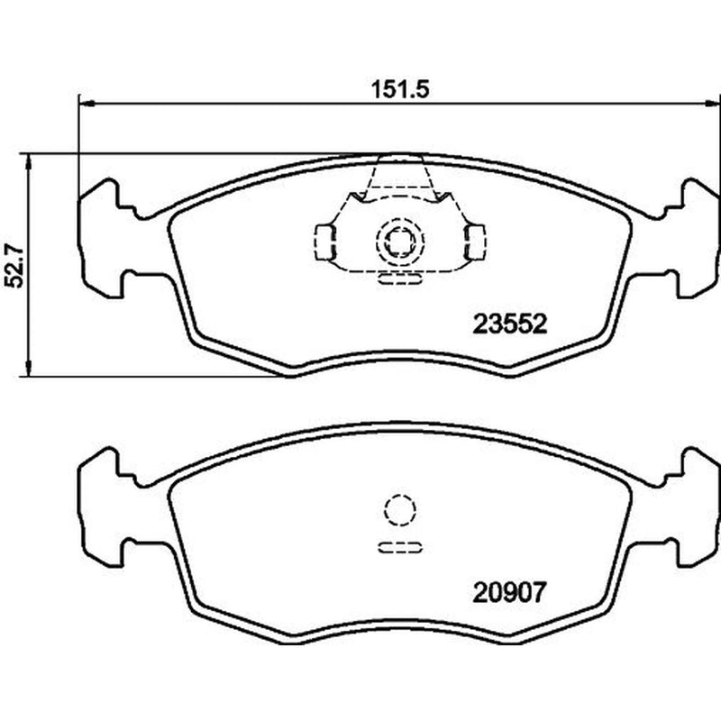 Mintex Front Brake Discs & Pads fits Fiat Punto 1999-2012 1.8 188.738