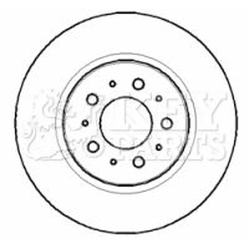 Key Parts 2 x Vented Brake Discs fits Volvo XC90 I 2002-2014 2.5 3.2