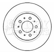 Key Parts Rear Brake Vented Discs & Pads fits Volvo XC90 I 2002-2014 2.5 3.2