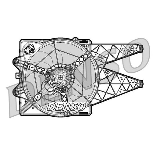 Denso Engine Cooling Fan fits Fiat Bravo II 2006-2014 1.4 1.6 1.9