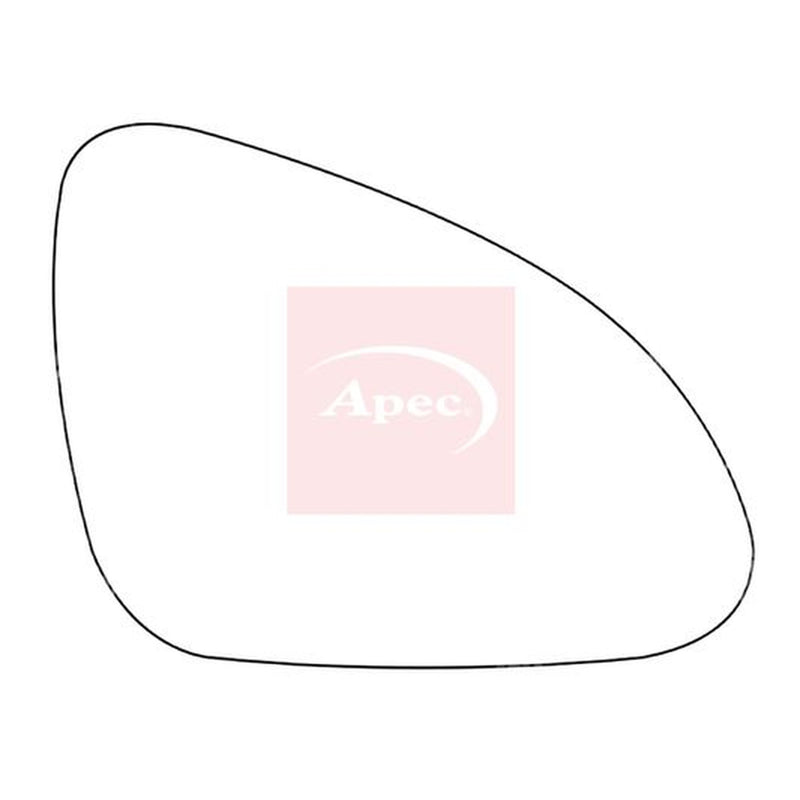 Apec Exterior Wing Mirror Glass Right fits Opel Astra J 2011-2018