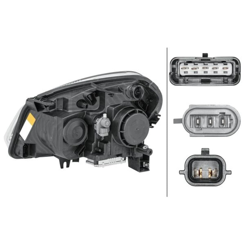 Hella Headlight Headlamp D2R (gas discharge tube) Right fits Nissan Qashqai I