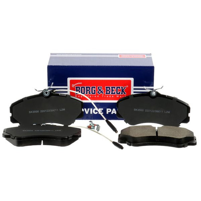 Borg & Beck Front Brake Discs & Pads fits Fiat Ducato Panorama 1990-1994 1.9 2.5