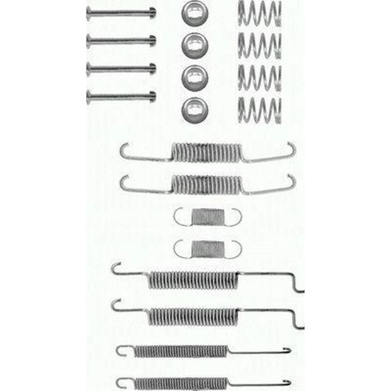Mintex Brake Shoe Accessory Kit Rear fits Audi 100 C1 1968-1976 1.6 1.8 1.9