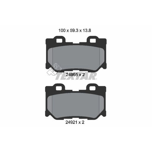 Textar Rear Brake Pad Set 2499501