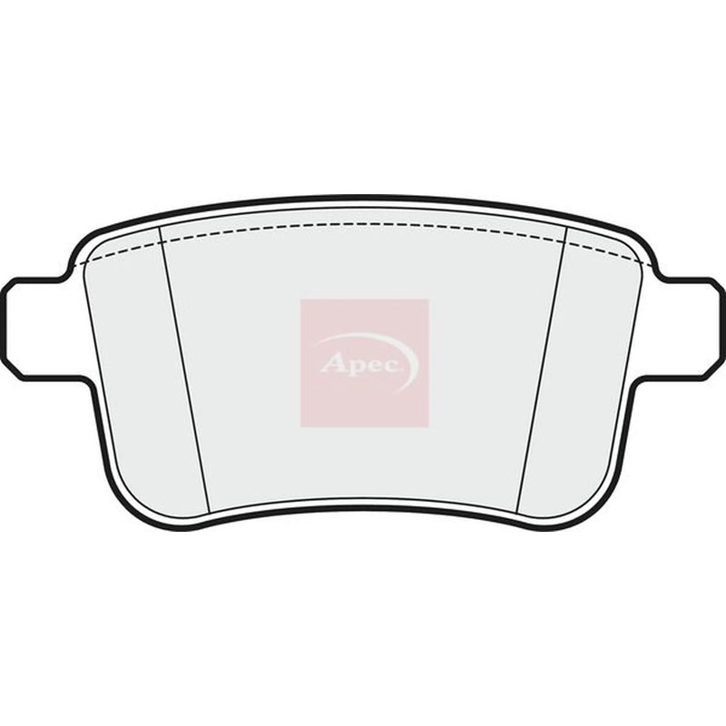 Apec Rear Brake Pad Set PAD1657