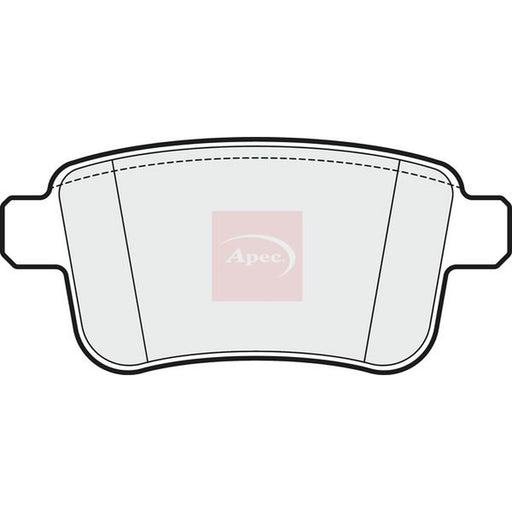 Apec Rear Brake Pad Set fits Nissan NV250 2019 on