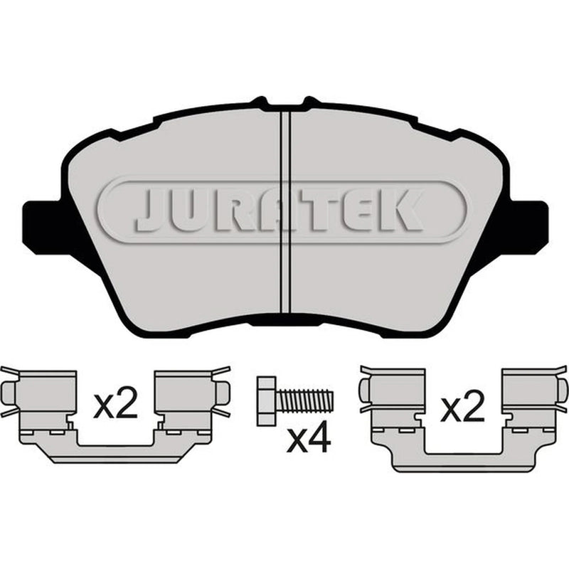 Juratek Front Brake Pad Set fits Ford B-Max 2012-2017 1.0 1.4 1.5 1.6