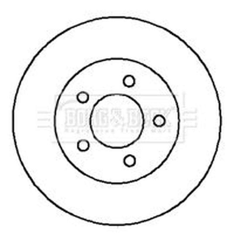 Borg & Beck Front & Rear Brake Discs & Pads fits Jeep Wrangler 1996-2007 4.0