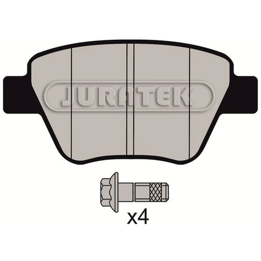 Juratek Rear Brake Pad Set fits Audi A1 2012 on 2.0