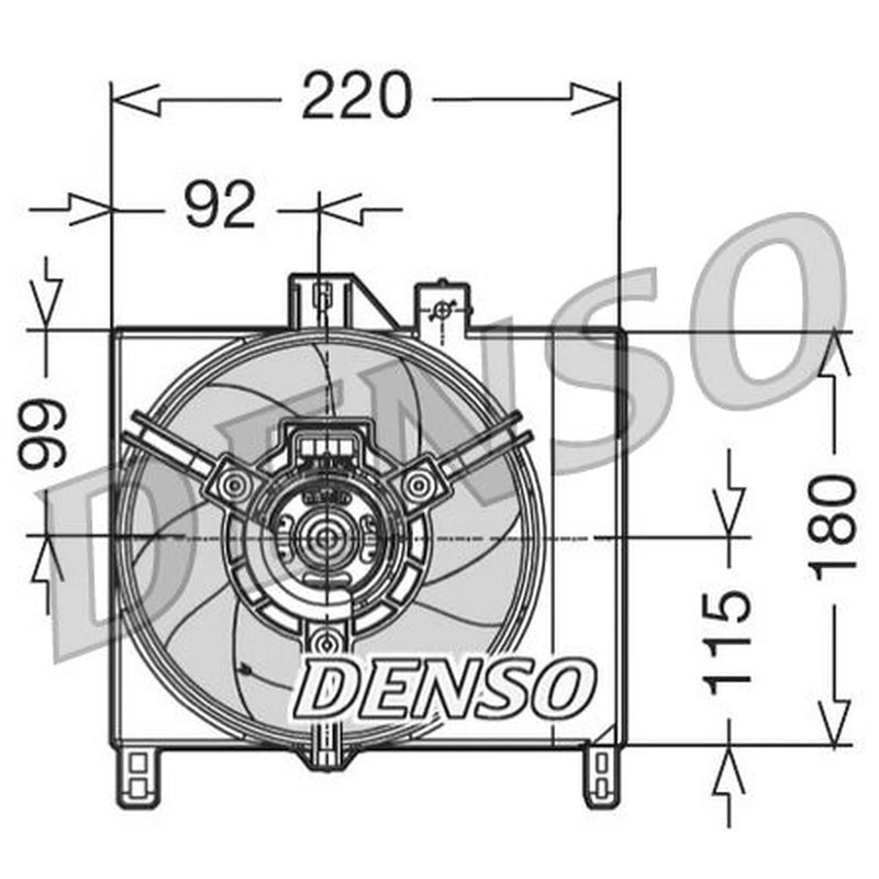 Denso Engine Cooling Fan fits Smart Cabrio 2000-2004