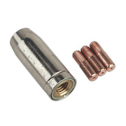 Sealey Conical Nozzle x 1 Contact Tip 0.6mm x 3 TB14 MIG953 Sealey  - Dynamic Drive